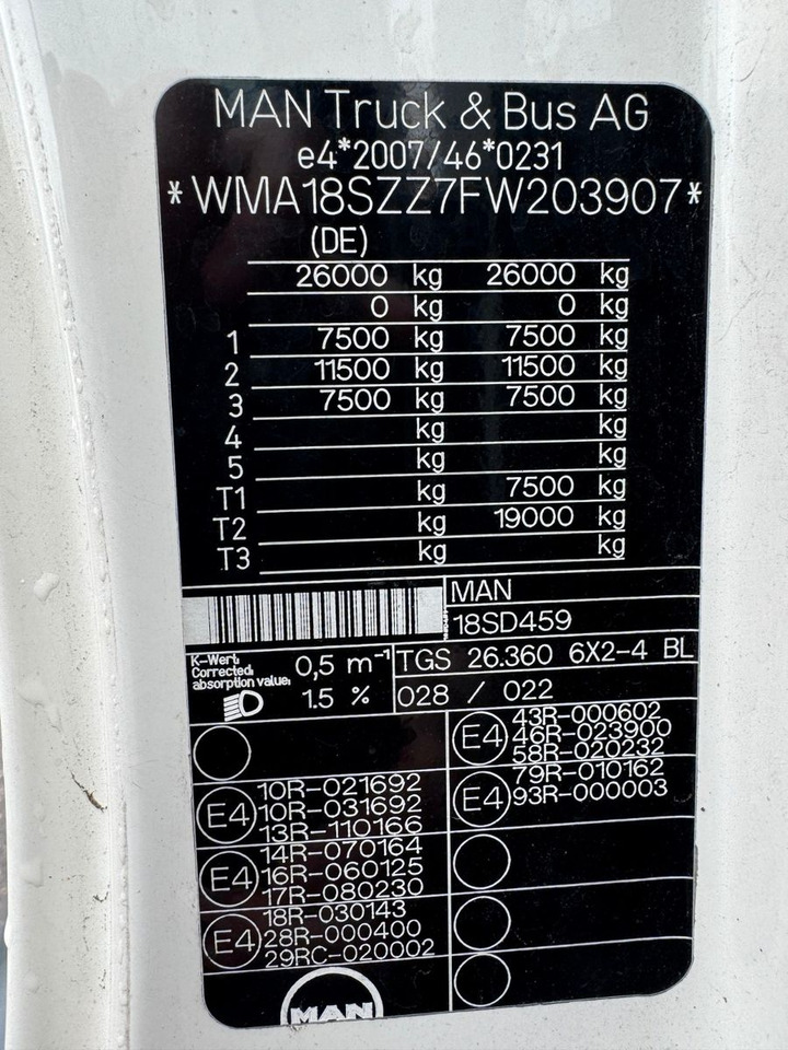 Camião grua MAN 26.360 TGS Pafinger PK12002 Glaskipper 2 Trennw.: foto 16