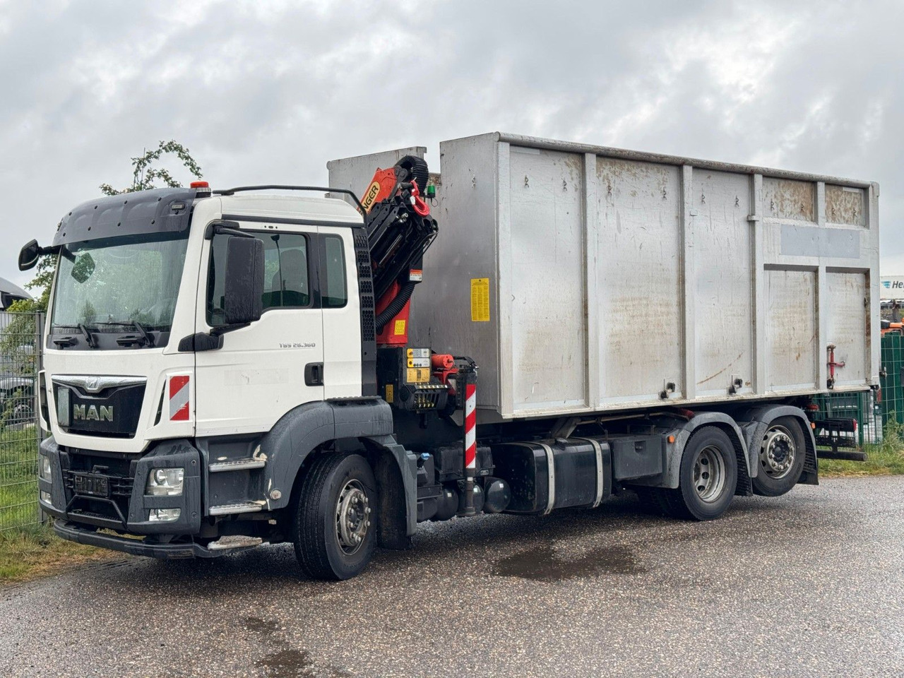 Camião basculante MAN 26.360 TGS Pafinger PK12002 Glaskipper 2 Trennw.: foto 7