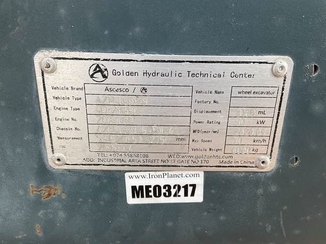 Ascesco AZM-65W-8 - Escavadeira de rodas: foto 5 Ascesco AZM-65W-8 - Escavadeira de rodas: foto 5