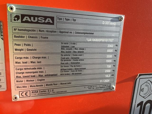 Ausa D301AHG - Tombador: foto 5 Ausa D301AHG - Tombador: foto 5