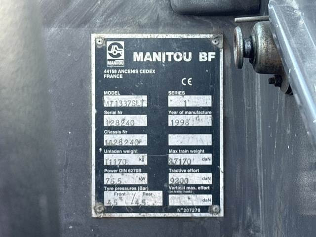 Manitou MT1337SLT - Empilhador telescópico: foto 5 Manitou MT1337SLT - Empilhador telescópico: foto 5