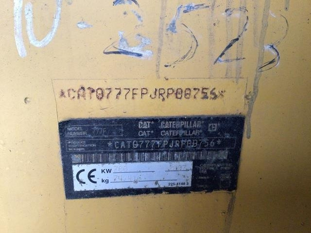 CAT 777F - Caminhão fora de estrada: foto 5 CAT 777F - Caminhão fora de estrada: foto 5