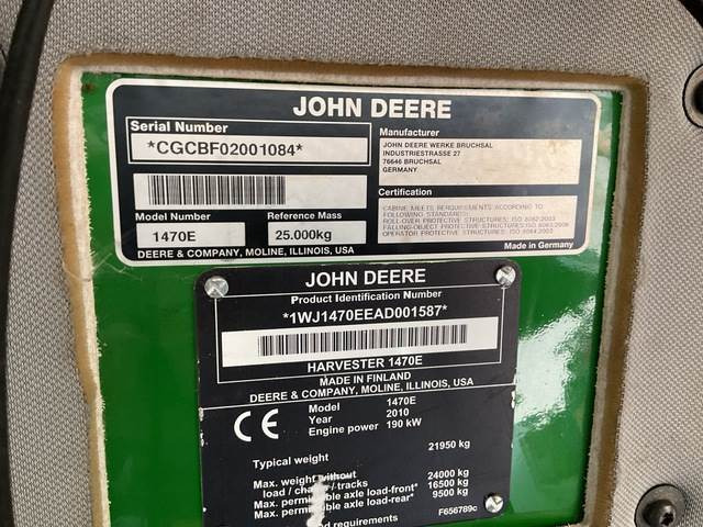 John Deere 1470E - Harvester: foto 5 John Deere 1470E - Harvester: foto 5
