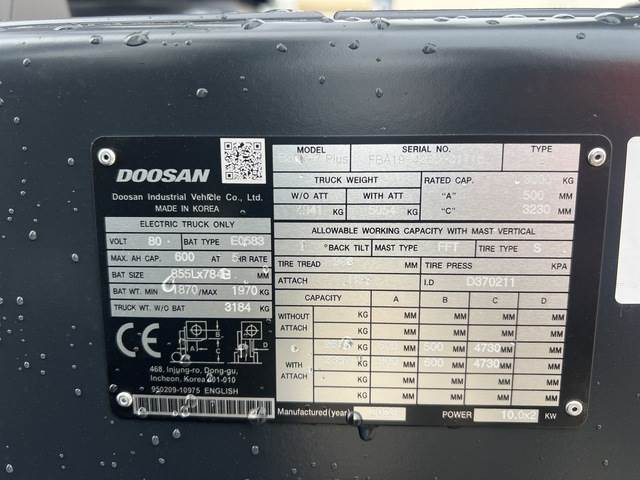 Doosan B30X-7 PLUS - Empilhadeira elétrica: foto 5 Doosan B30X-7 PLUS - Empilhadeira elétrica: foto 5