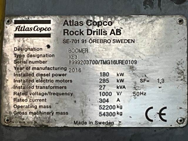 Atlas Copco XE3C - Máquina de mineração: foto 5 Atlas Copco XE3C - Máquina de mineração: foto 5
