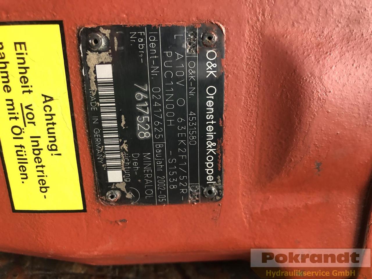 Rexroth A10VO63EK2F1-52R-PUC11N00H-S1538 - Bomba hidráulica: foto 2 Rexroth A10VO63EK2F1-52R-PUC11N00H-S1538 - Bomba hidráulica: foto 2