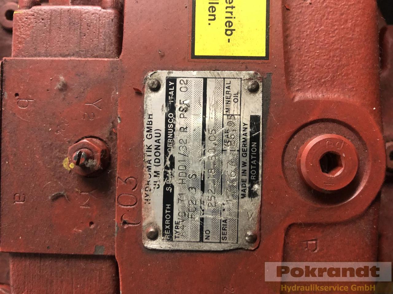 Rexroth A4VG71HDD1/32R PSF02F023S Bosch A4VG71HDD1 32R PSF 02 F023S - Bomba hidráulica: foto 2 Rexroth A4VG71HDD1/32R PSF02F023S Bosch A4VG71HDD1 32R PSF 02 F023S - Bomba hidráulica: foto 2