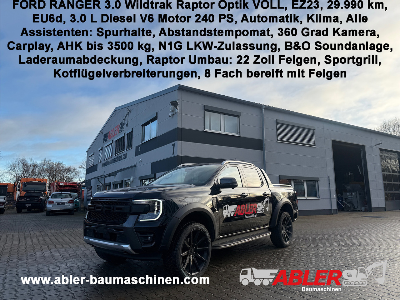 Ford Ranger Wildtrak 3.0 V6 Raptor Optik VOLL - Automóvel: foto 1 Ford Ranger Wildtrak 3.0 V6 Raptor Optik VOLL - Automóvel: foto 1