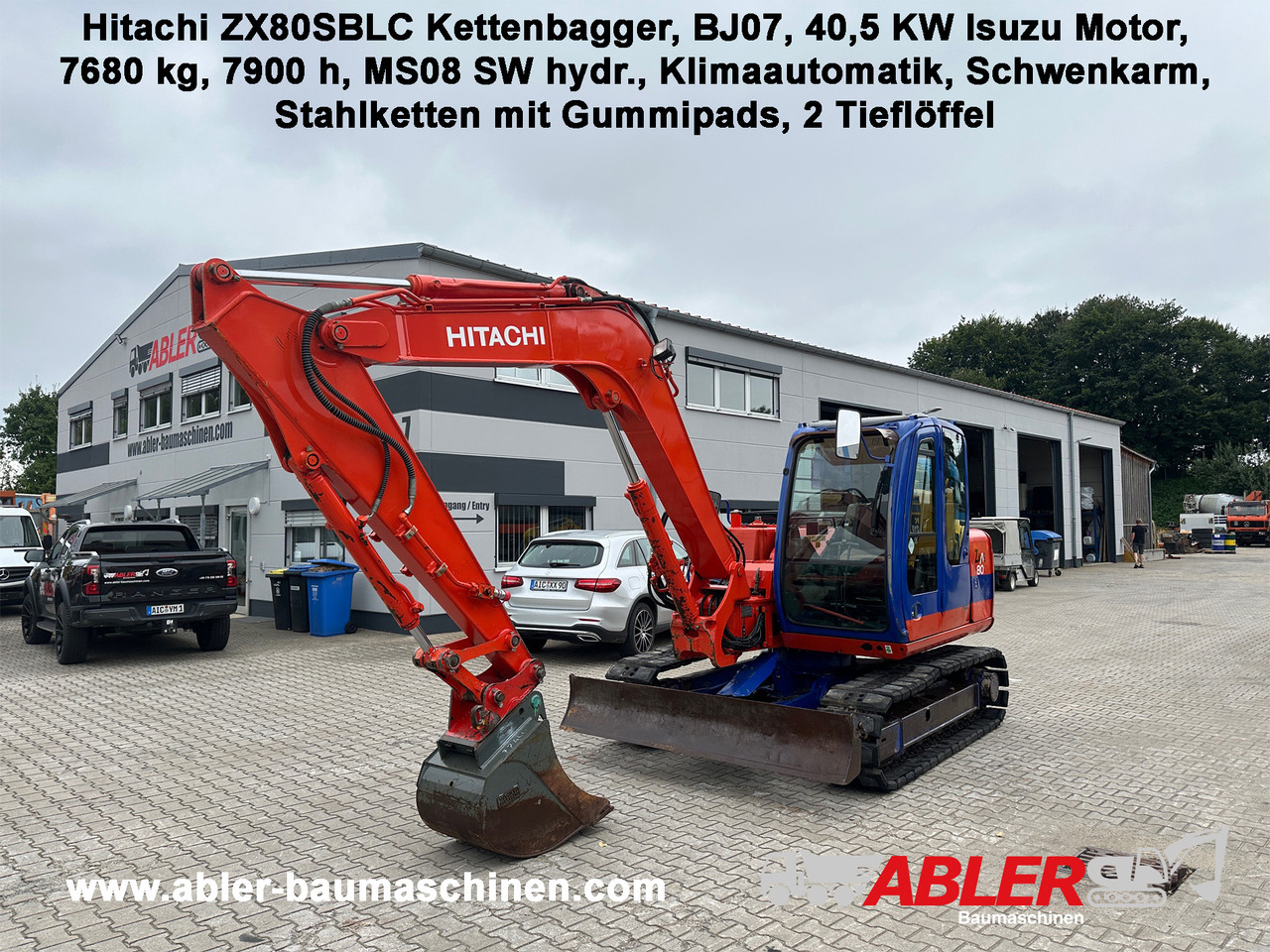Hitachi ZX80 SBLC Kettenbagger MS08 SW Klima - Escavadeira: foto 1 Hitachi ZX80 SBLC Kettenbagger MS08 SW Klima - Escavadeira: foto 1