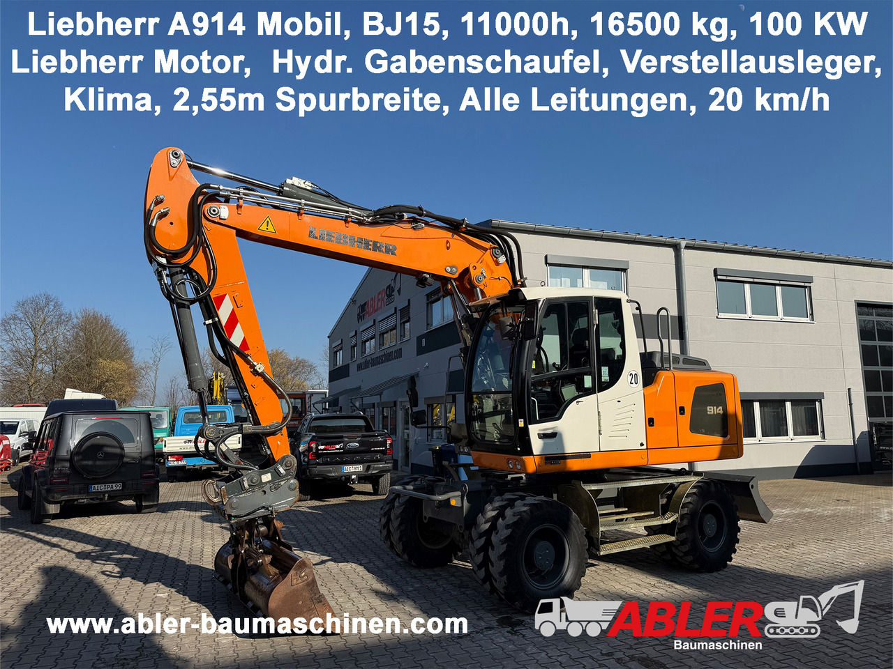 Liebherr A914 Mobilbagger OQ65 Klima - Escavadeira de rodas: foto 1 Liebherr A914 Mobilbagger OQ65 Klima - Escavadeira de rodas: foto 1