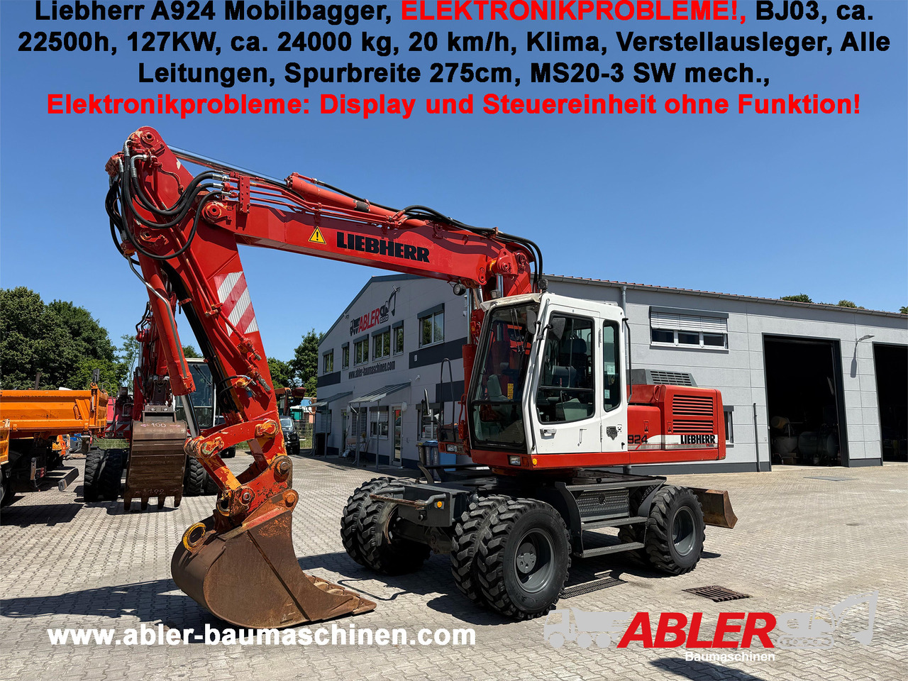 Liebherr A924 Mobilbagger HS20 SW - Escavadeira: foto 1 Liebherr A924 Mobilbagger HS20 SW - Escavadeira: foto 1