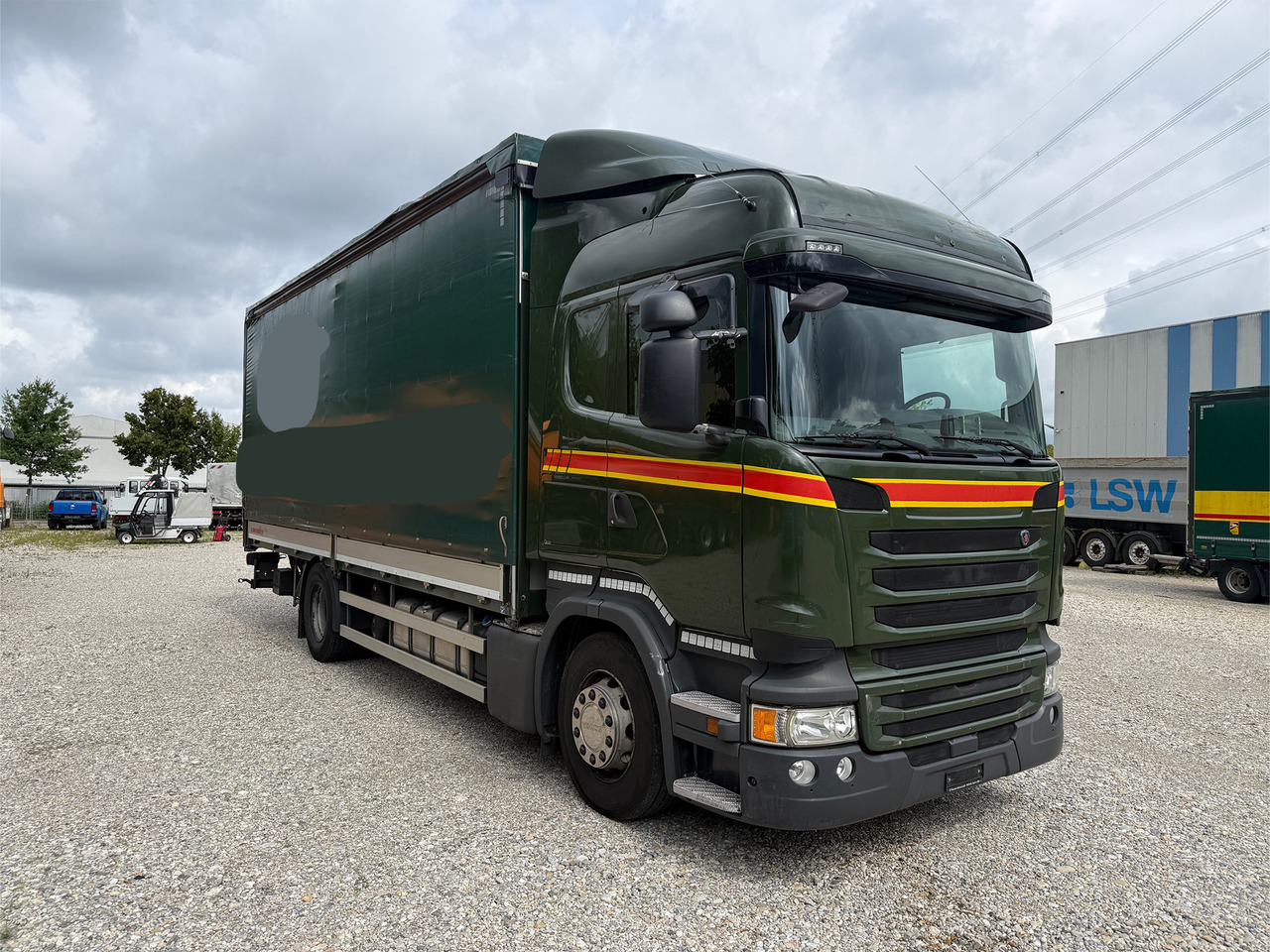 Scania R450 Gardine+Bordwand+Edscha AHK LBW - Camião de lona: foto 3 Scania R450 Gardine+Bordwand+Edscha AHK LBW - Camião de lona: foto 3
