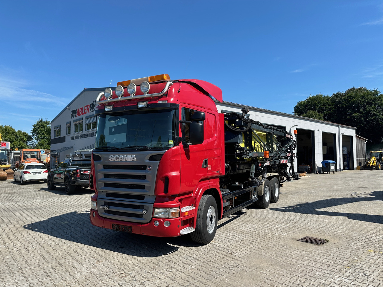 Scania R580 Abrollkipper V8 Mit Küpper Weisser Enteisungsgerät 45m - Camião polibenne: foto 2 Scania R580 Abrollkipper V8 Mit Küpper Weisser Enteisungsgerät 45m - Camião polibenne: foto 2
