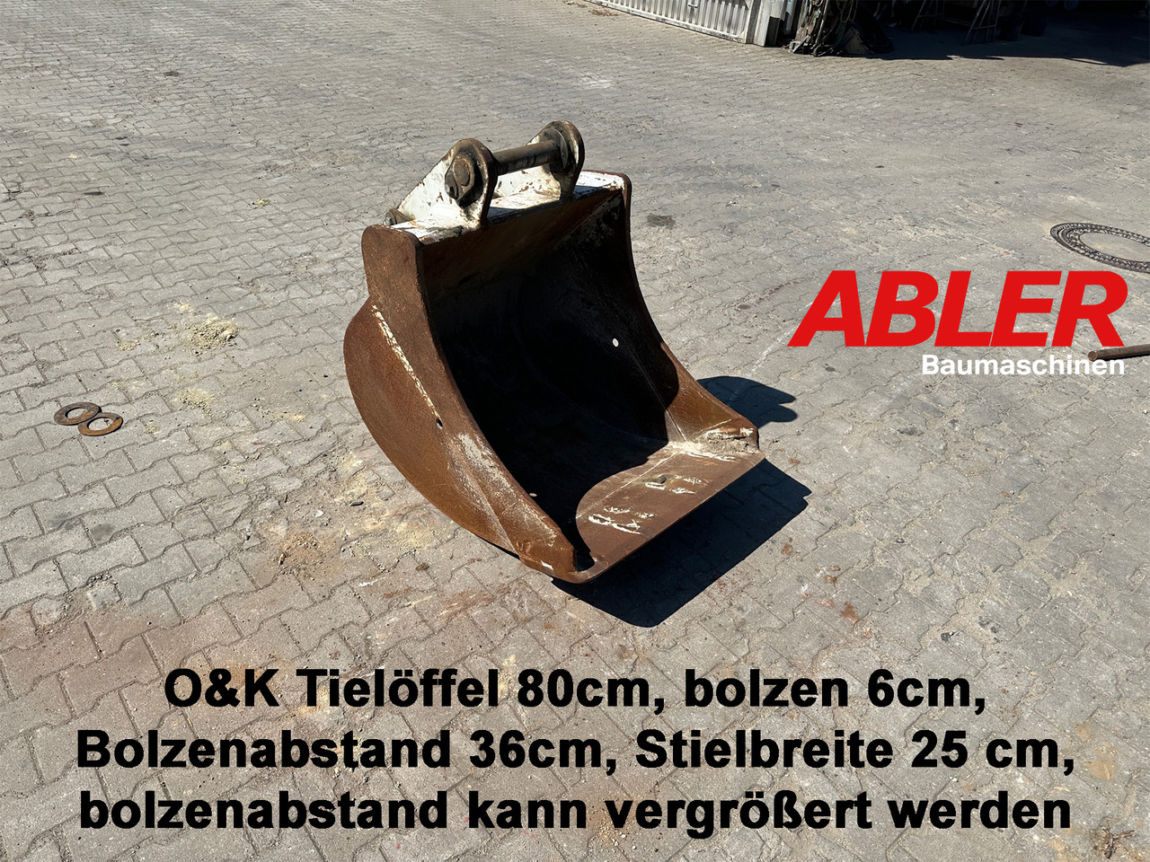 Tieflöffel 80cm O & K - Balde escavadora por Máquina de construção: foto 1 Tieflöffel 80cm O & K - Balde escavadora por Máquina de construção: foto 1