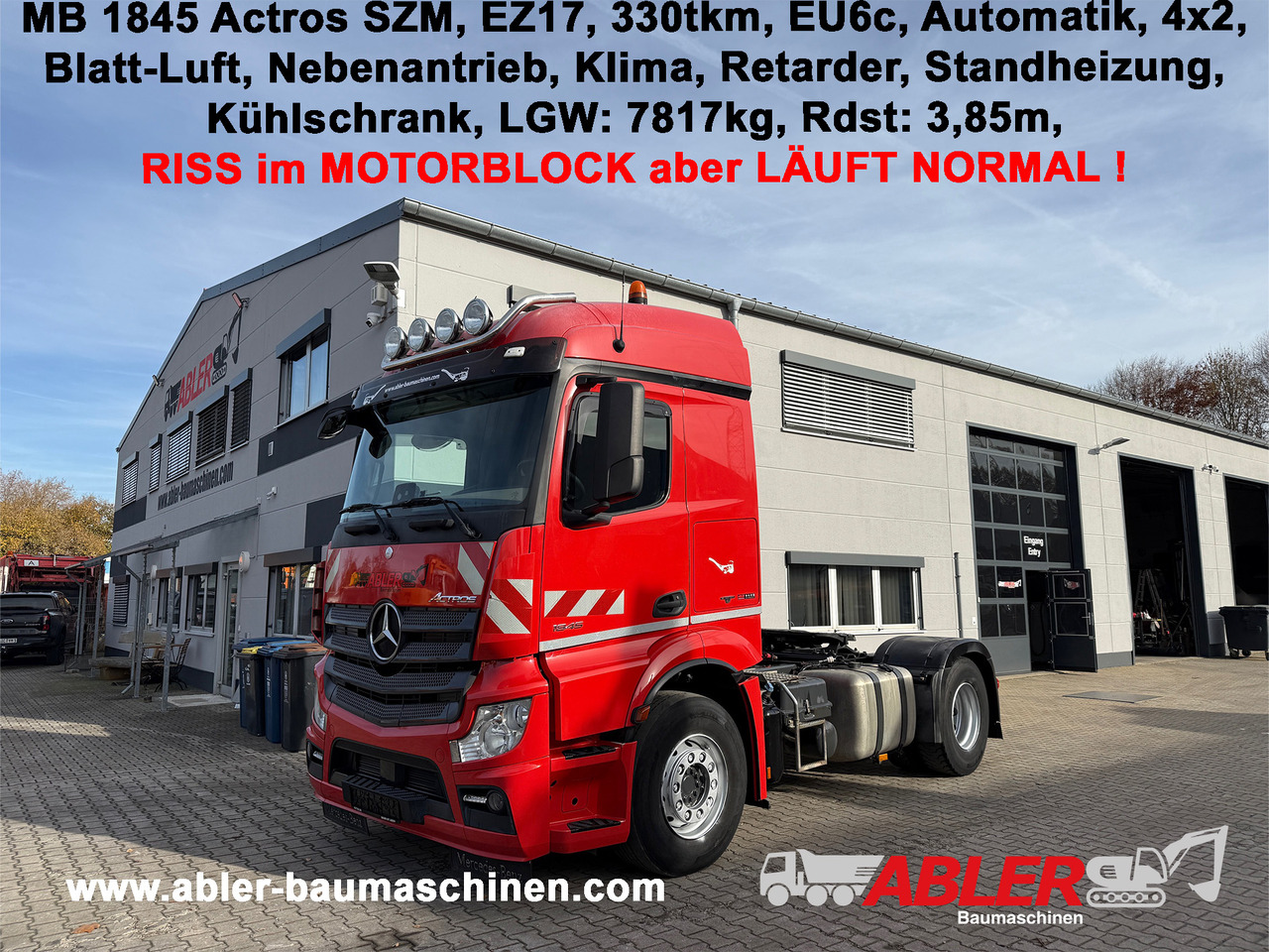 Mercedes-Benz 1845 Actros SZM Klima Retarder Nebenantrieb - Tractor: foto 1 Mercedes-Benz 1845 Actros SZM Klima Retarder Nebenantrieb - Tractor: foto 1