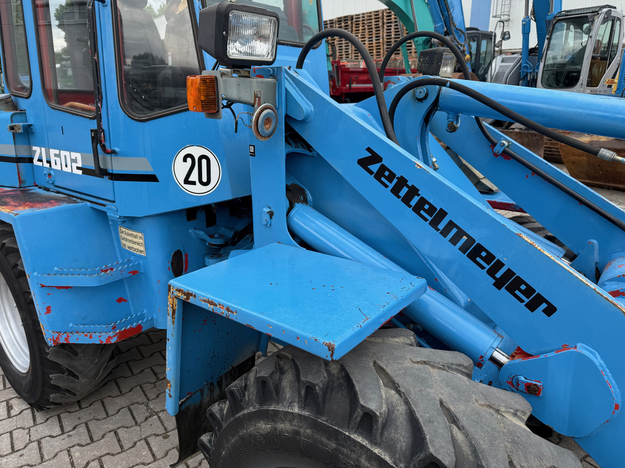 Pá carregadora de rodas Zettlmeyer ZL602 Radlader Gabel + Schaufel + SW: foto 8