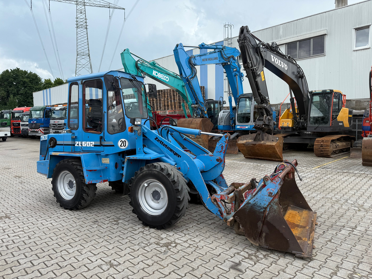 Pá carregadora de rodas Zettlmeyer ZL602 Radlader Gabel + Schaufel + SW: foto 7