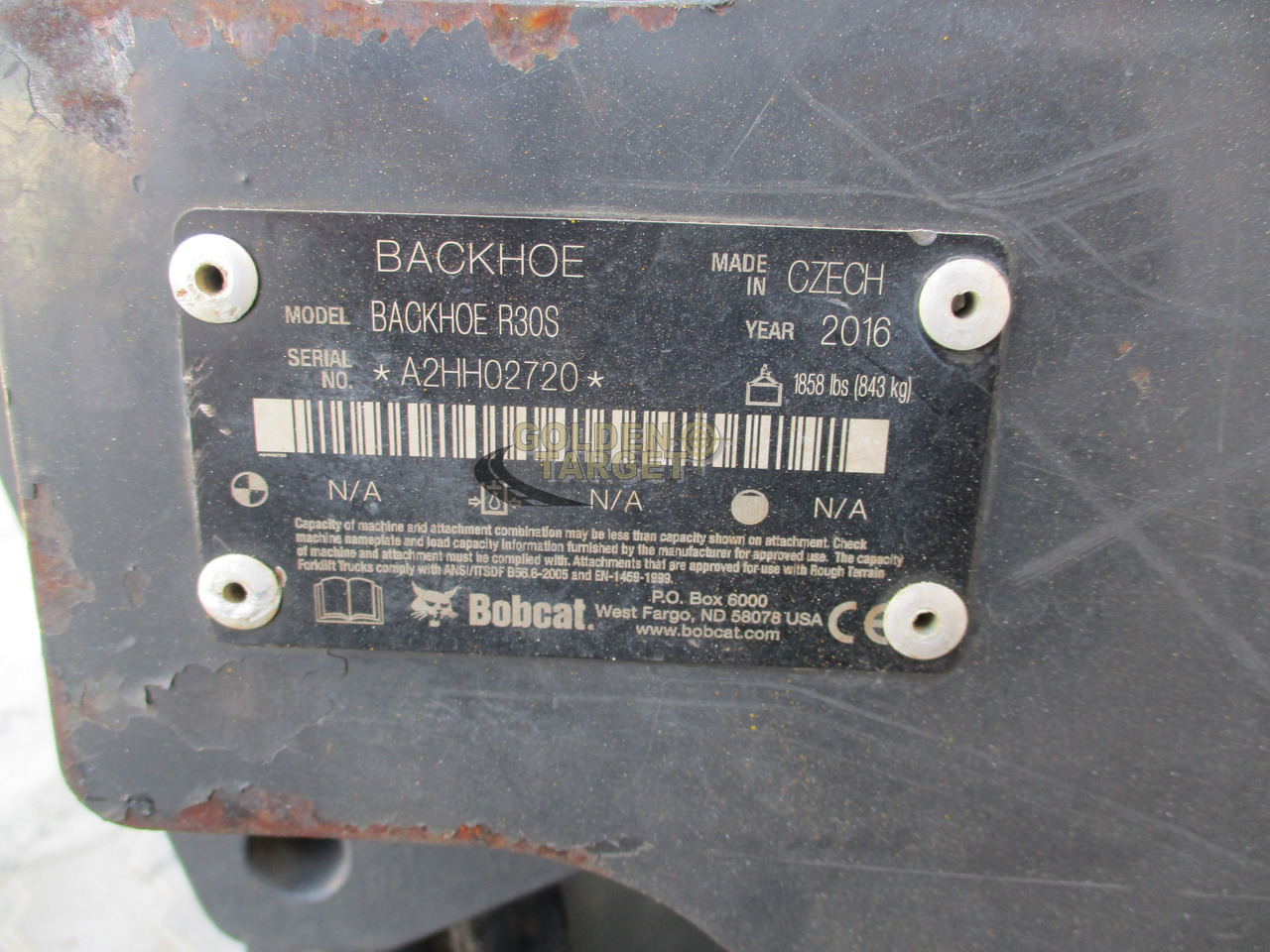 BOBCAT Skid Steer R30S Backhoe Attachment - Balde para carregadeiras por Mini pá carregadora: foto 5 BOBCAT Skid Steer R30S Backhoe Attachment - Balde para carregadeiras por Mini pá carregadora: foto 5