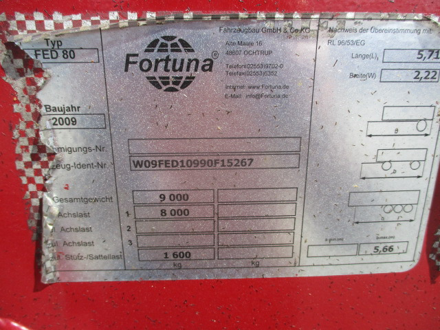 Fortuna FED 80 mit Hydr. Heckklappe - Reboque basculante agrícola: foto 4 Fortuna FED 80 mit Hydr. Heckklappe - Reboque basculante agrícola: foto 4