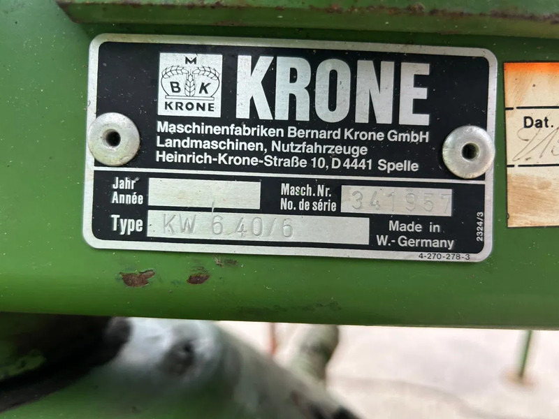 Leasing de Krone KW 6.40 schudder schuilstelling hooibouw 6 elements Krone KW 6.40 schudder schuilstelling hooibouw 6 elements: foto 14