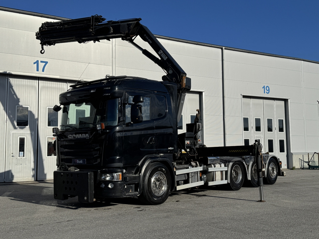 Kranväxlare Scania G450 LB 8X4*4 HNB -2015 | HIAB | Plogförberedd - Camião polibenne, Camião grua: foto 1 Kranväxlare Scania G450 LB 8X4*4 HNB -2015 | HIAB | Plogförberedd - Camião polibenne, Camião grua: foto 1