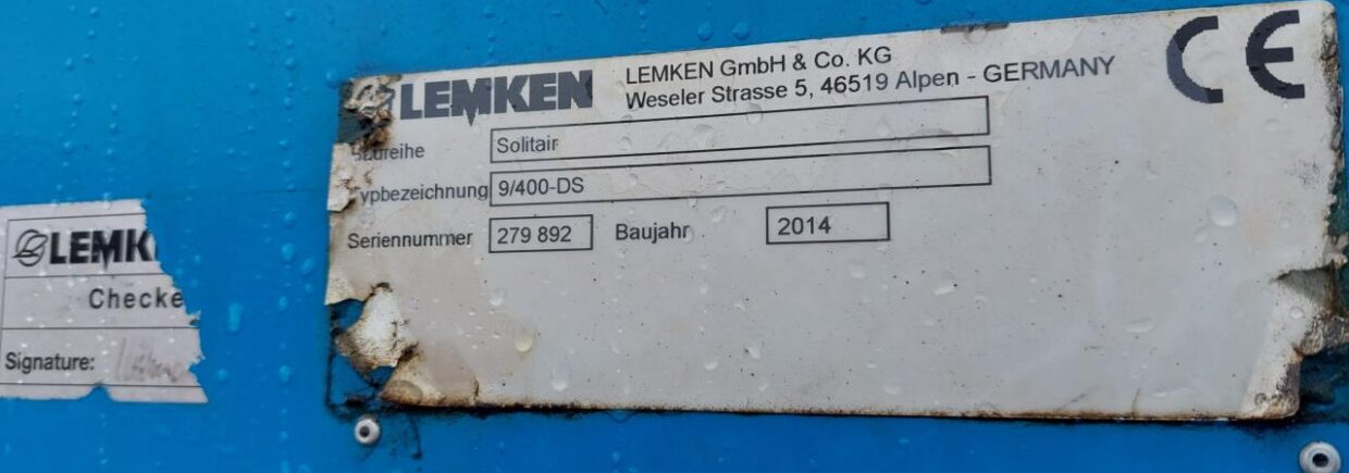 Semeadora combinada Lemken Zirkon 10/400 - Solitair 9-400: foto 14