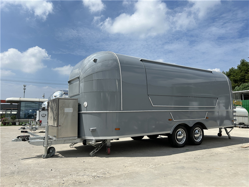 Burger Food Truck Grey Airstream Food Trailer=,Coffee Trailer - Roulote bar: foto 1 Burger Food Truck Grey Airstream Food Trailer=,Coffee Trailer - Roulote bar: foto 1