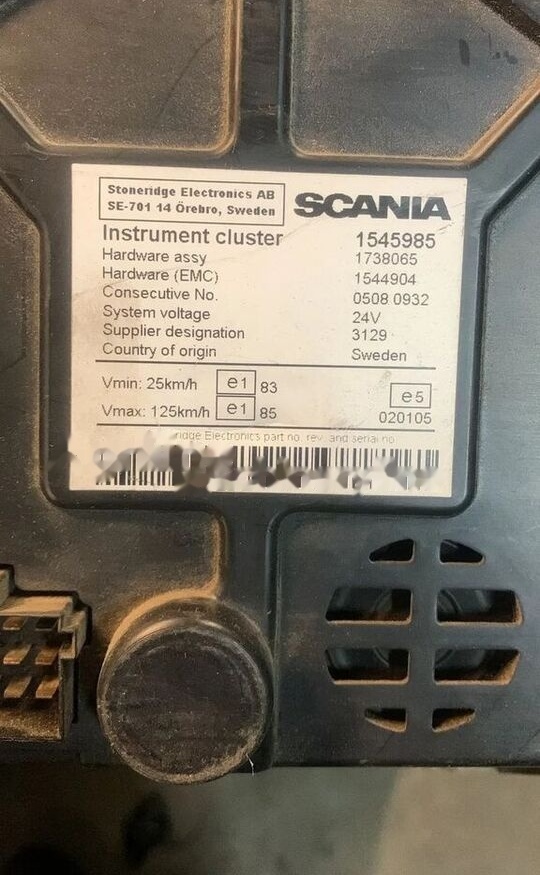 Scania Zegary Liczniki R 1545985 1738065 1544904 1545985 Scania truck - Painel de instrumentos por Camião: foto 2 Scania Zegary Liczniki R 1545985 1738065 1544904 1545985 Scania truck - Painel de instrumentos por Camião: foto 2