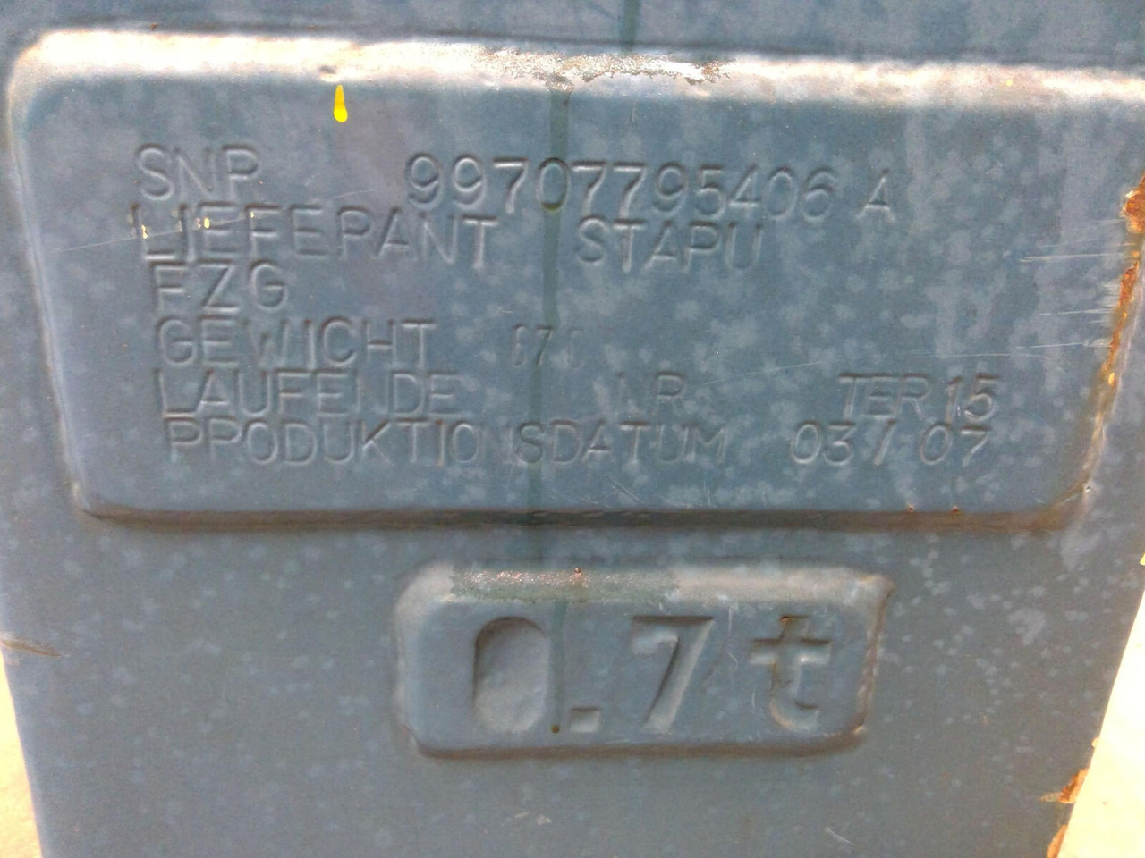 FAUN ATF 40G-2 counterweight 0,7 ton left side - Contrapeso por Grua móvel: foto 5 FAUN ATF 40G-2 counterweight 0,7 ton left side - Contrapeso por Grua móvel: foto 5