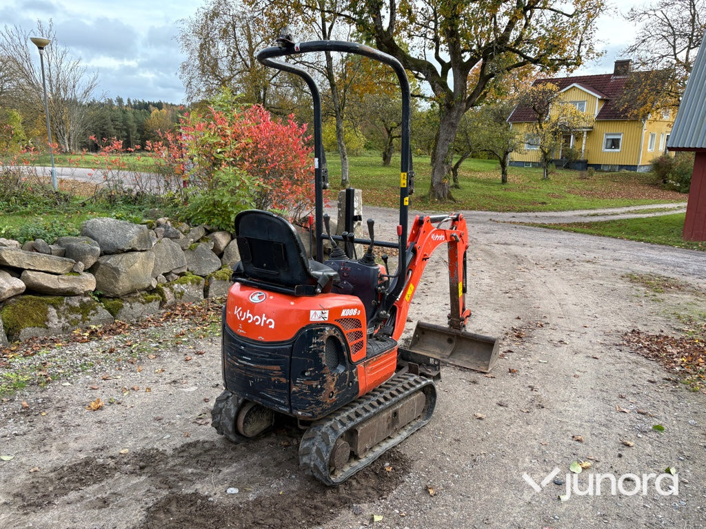 Minigrävare - Kubota, K008-3 - Mini escavadeira: foto 5 Minigrävare - Kubota, K008-3 - Mini escavadeira: foto 5