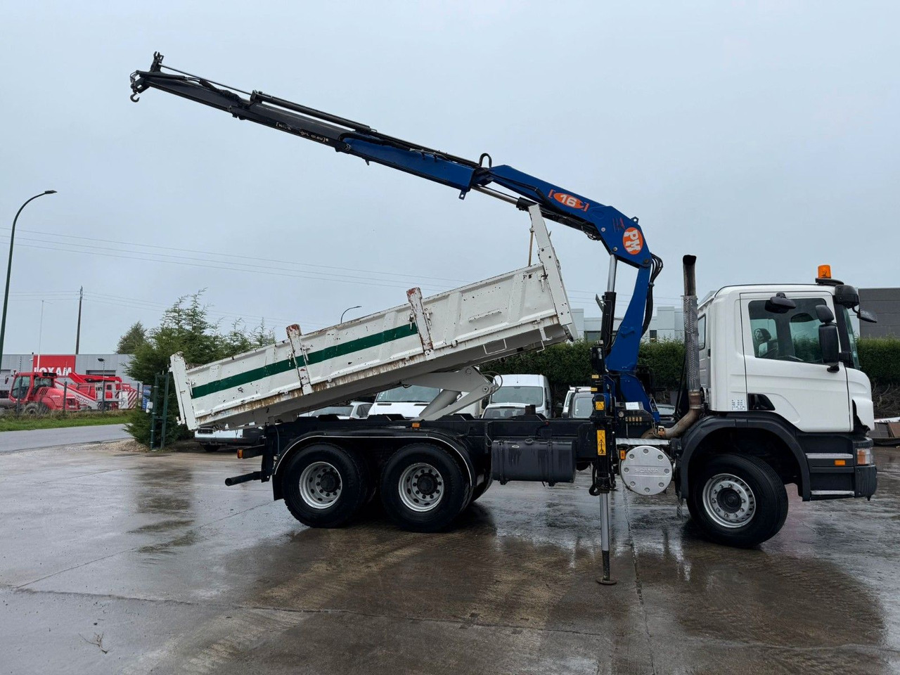 Scania PRT 380. 6x4. Kipper + Kran PM 16 Funk. Klima. - Camião basculante, Camião grua: foto 4 Scania PRT 380. 6x4. Kipper + Kran PM 16 Funk. Klima. - Camião basculante, Camião grua: foto 4