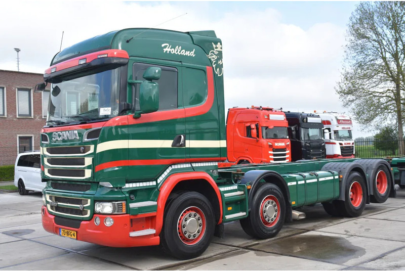 Scania R520 HL V8 8x2 - EURO 6 - MANUAL - RETARDER - WHEELBASE: 510 cm - 10 TONS FRONT AXLE - XENON - - Camião transportador de contêineres/ Caixa móvel: foto 1 Scania R520 HL V8 8x2 - EURO 6 - MANUAL - RETARDER - WHEELBASE: 510 cm - 10 TONS FRONT AXLE - XENON - - Camião transportador de contêineres/ Caixa móvel: foto 1