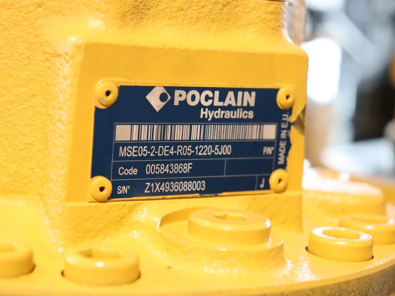 POCLAIN MSE05-2-DE4-R05-1220-5J00 - Motor hidráulico por Máquina de construção: foto 4 POCLAIN MSE05-2-DE4-R05-1220-5J00 - Motor hidráulico por Máquina de construção: foto 4