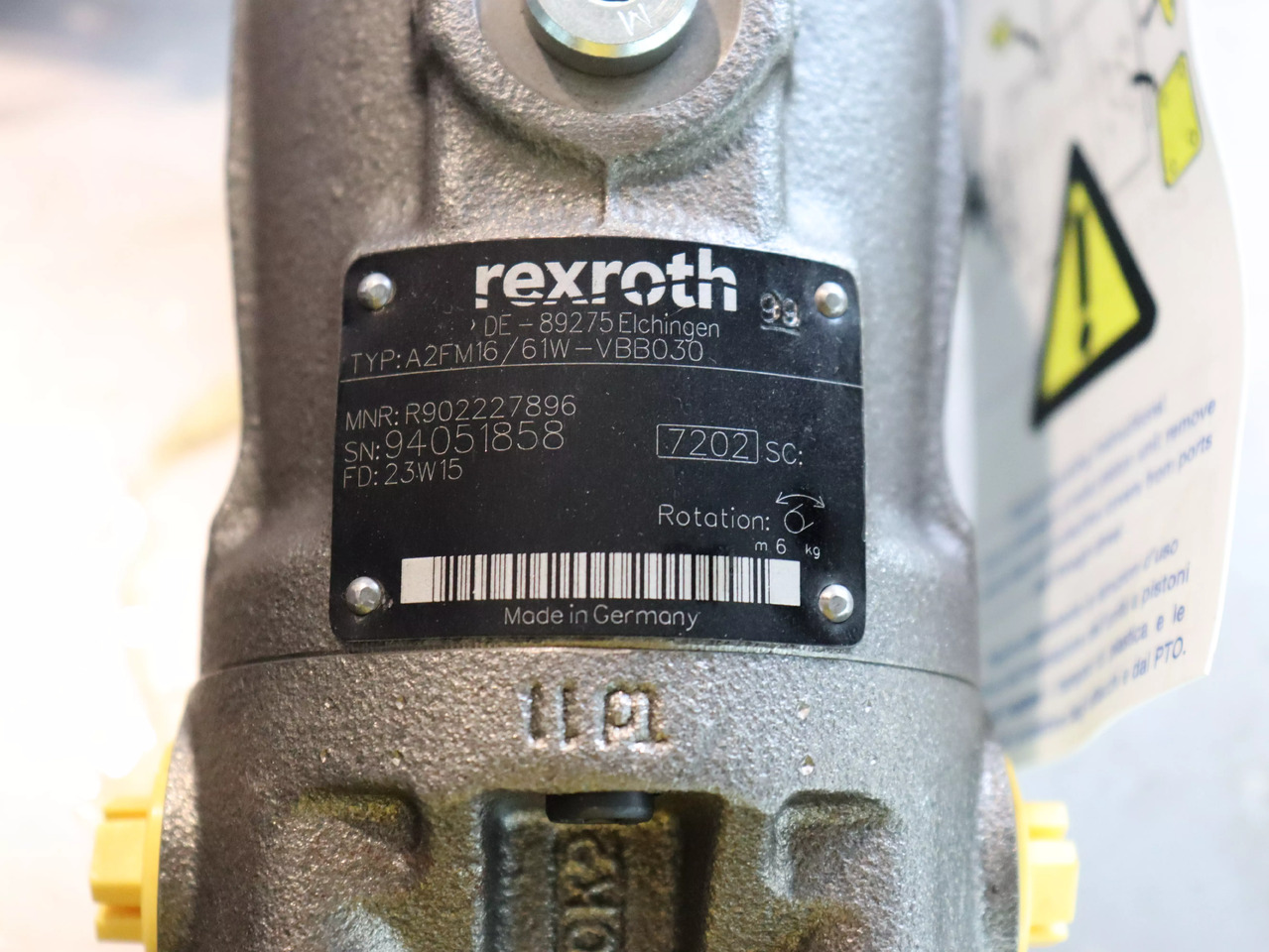 REXROTH A2FM16/61W-VBB030 - Peça de reposição por Máquina de construção: foto 4 REXROTH A2FM16/61W-VBB030 - Peça de reposição por Máquina de construção: foto 4