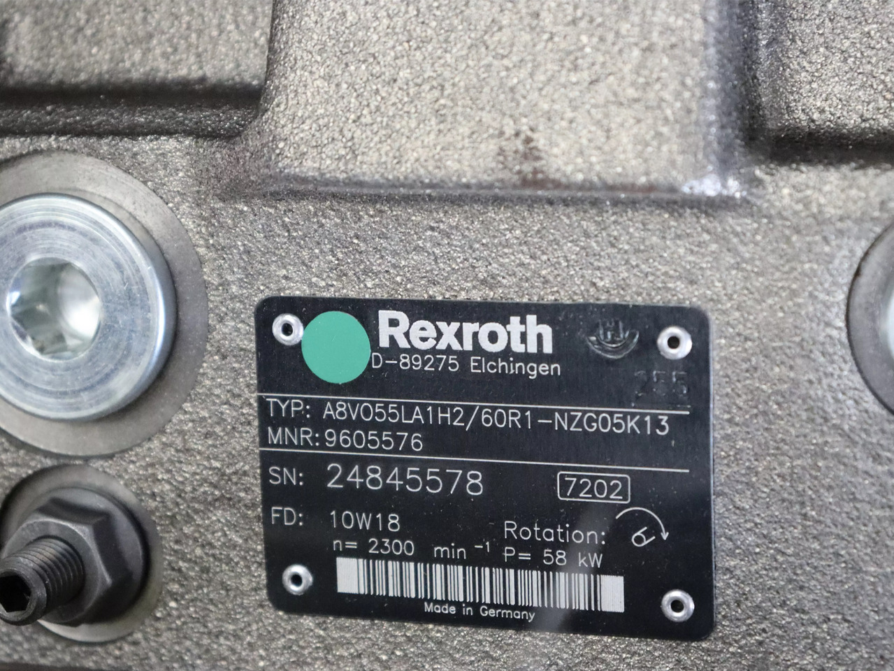 REXROTH A8VO55LA1H2/60R1-NZG05K13 - Bomba hidráulica por Equipamento de movimentação: foto 4 REXROTH A8VO55LA1H2/60R1-NZG05K13 - Bomba hidráulica por Equipamento de movimentação: foto 4