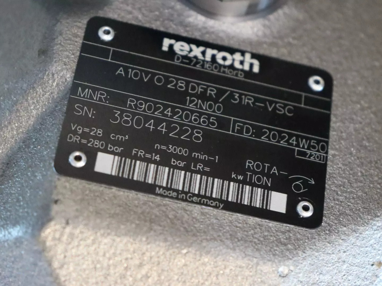 REXROTH - Bomba hidráulica por Máquina de construção: foto 4 REXROTH - Bomba hidráulica por Máquina de construção: foto 4