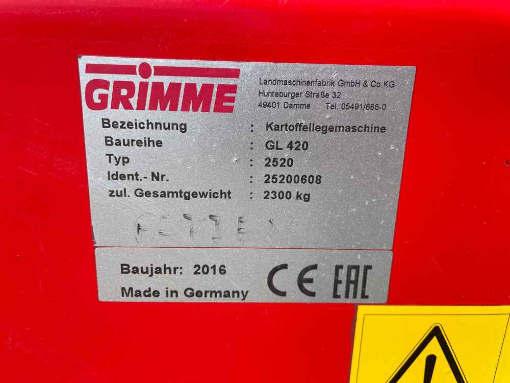 Colheitadeira Grimme GL 420: foto 9