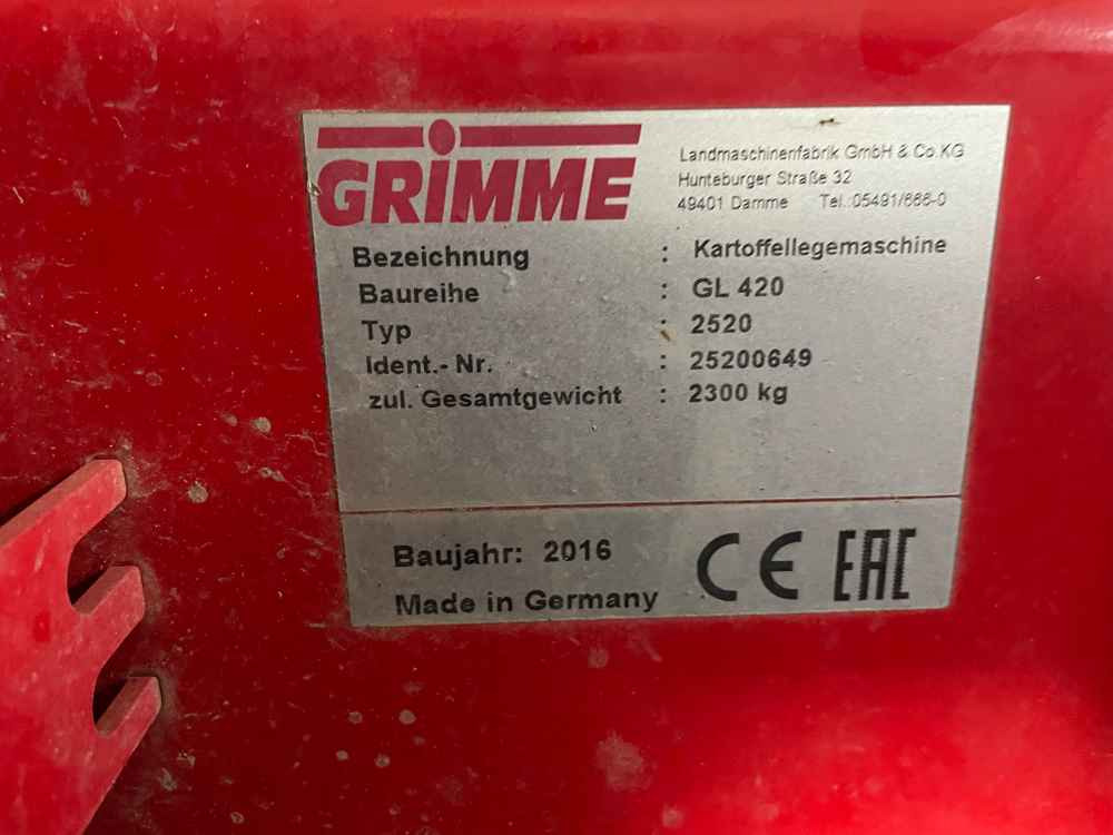 Grimme GL 420 - Colheitadeira: foto 2 Grimme GL 420 - Colheitadeira: foto 2