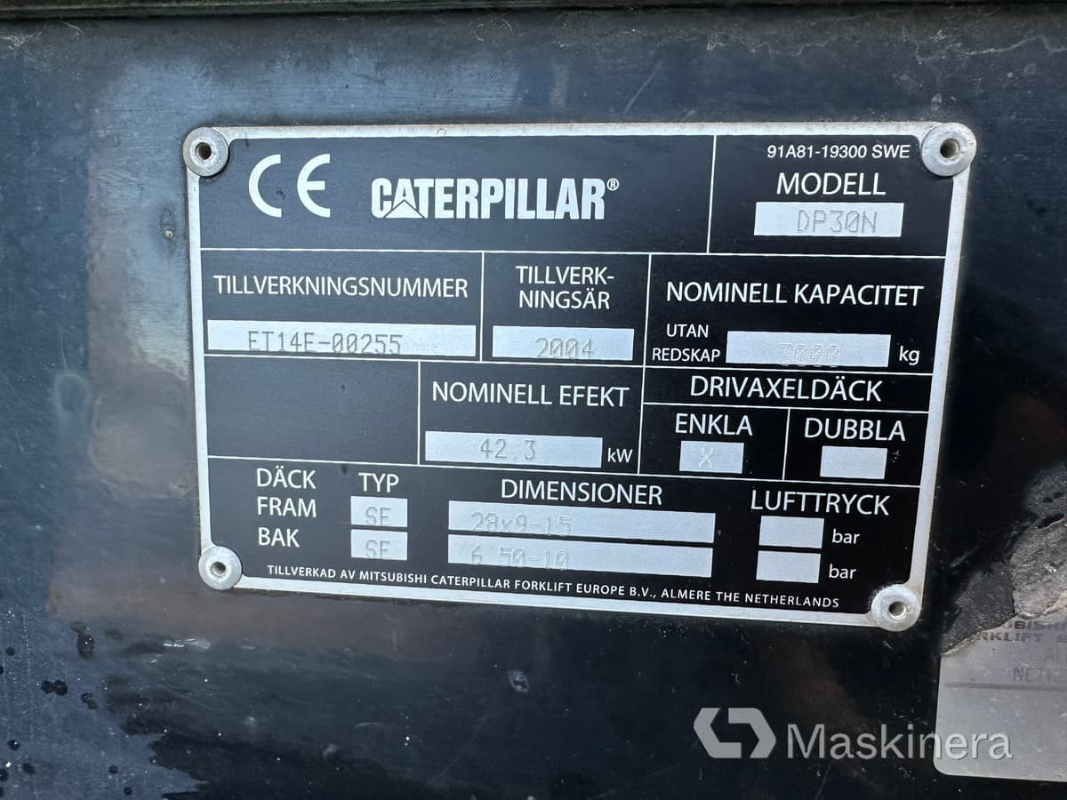 Empilhadeira a diesel Gaffeltruck Caterpillar DP30N: foto 23