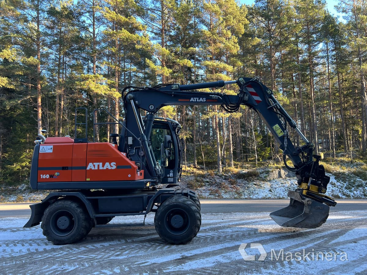 Hjulgrävare Atlas 160 W med grävsystem - Escavadora de rastos: foto 4 Hjulgrävare Atlas 160 W med grävsystem - Escavadora de rastos: foto 4