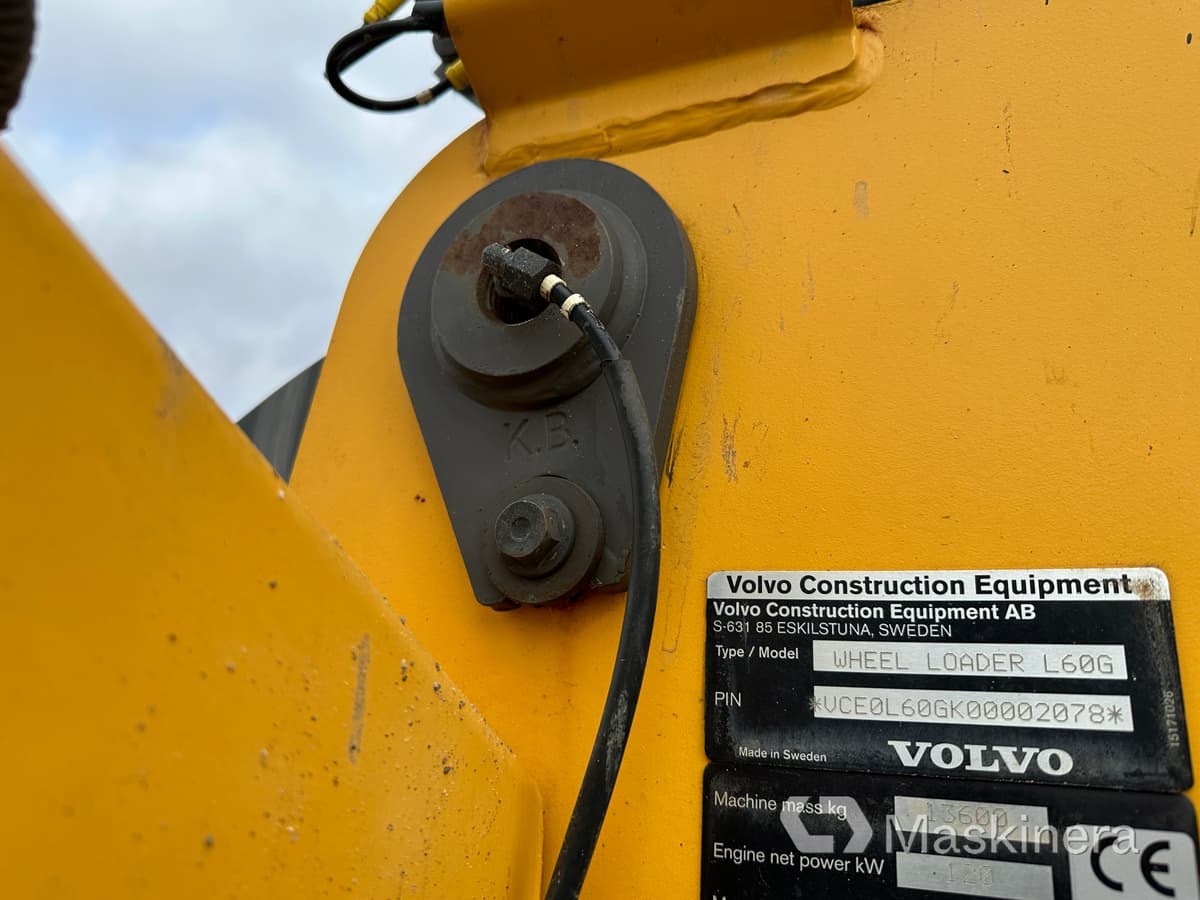 Pá carregadora de rodas Hjullastare Volvo L60G: foto 48