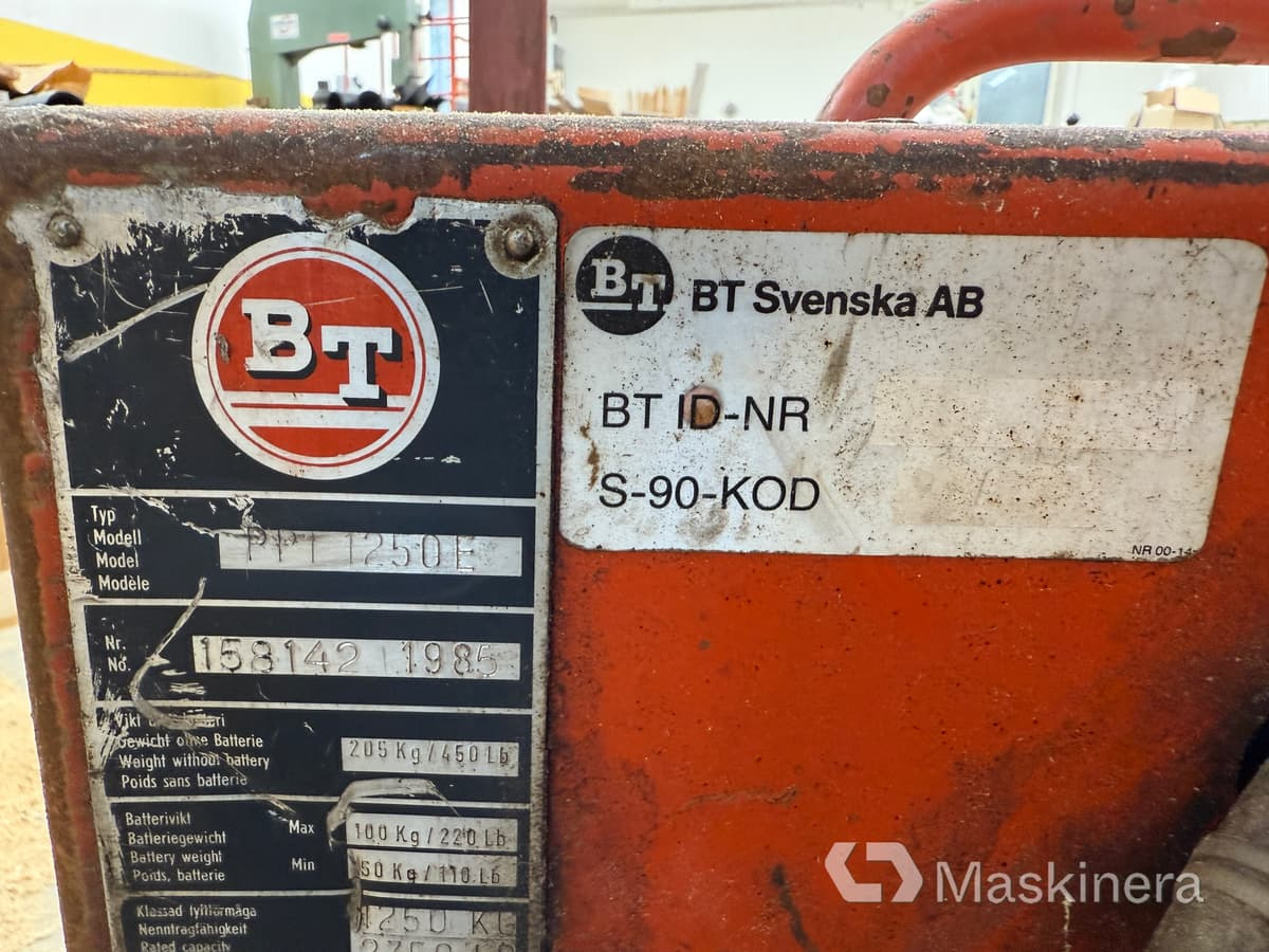 Leasing de  Pallyft BT-truck PPT 1250 E ink laddare Pallyft BT-truck PPT 1250 E ink laddare: foto 13