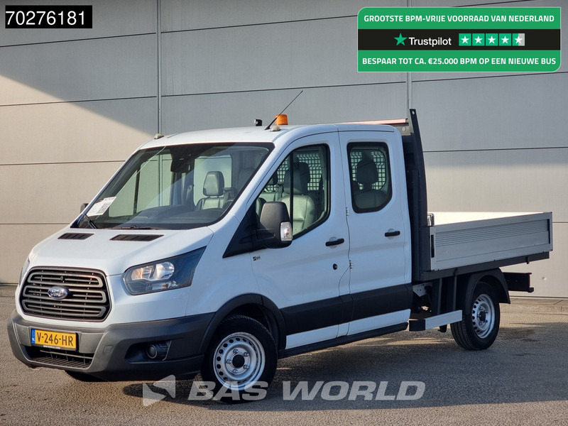 Ford Transit 105pk Open Laadbak Dubbel Cabine Euro6 Trekhaak Navi Airco Pritsche Pickup Open Box Airco Dubbel cabine Trekhaak - Carrinha de caixa aberta: foto 1 Ford Transit 105pk Open Laadbak Dubbel Cabine Euro6 Trekhaak Navi Airco Pritsche Pickup Open Box Airco Dubbel cabine Trekhaak - Carrinha de caixa aberta: foto 1