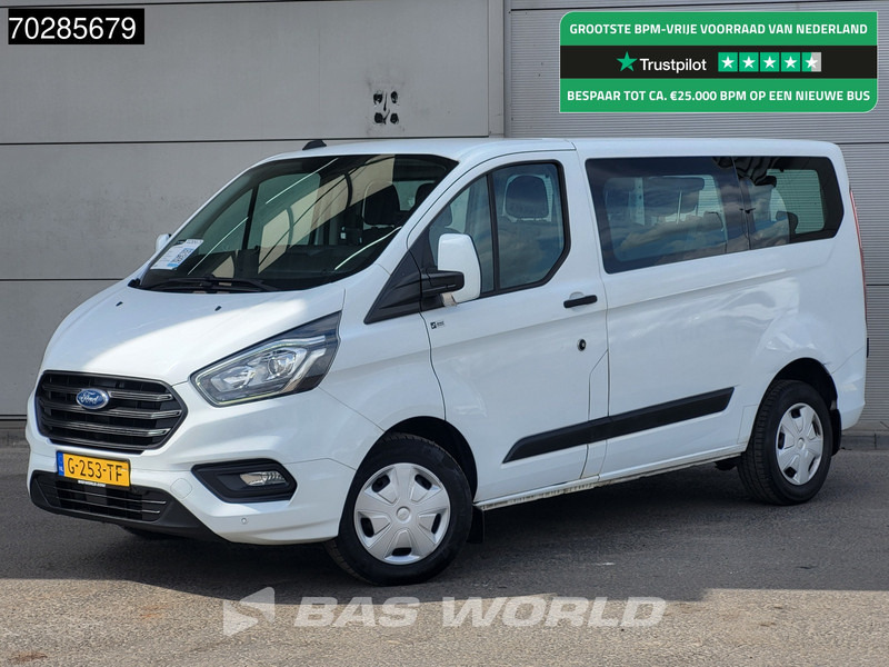 Ford Transit Custom Personenvervoer Incl.BPM/Ex. BTW 9-Persoons Airco Cruise LED Parkeersensoren Taxi Passenger Transport Kombi Tourer Euro6 L2 Airc - Minibus, Furgão de passageiros: foto 1 Ford Transit Custom Personenvervoer Incl.BPM/Ex. BTW 9-Persoons Airco Cruise LED Parkeersensoren Taxi Passenger Transport Kombi Tourer Euro6 L2 Airc - Minibus, Furgão de passageiros: foto 1