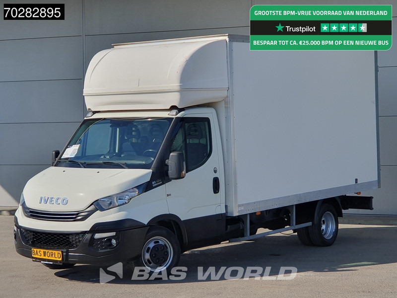 Carrinha de contentor Iveco 35C16 Automaat Bakwagen Achterdeuren Airco Cruise Euro6 Meubelbak Koffer 20m3 Airco Cruise control: foto 1