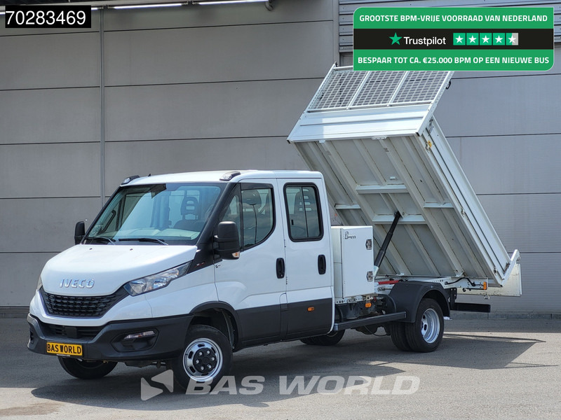 Iveco Daily 35C16 3.0L Kipper met Kist Dubbel Cabine Dubbellucht 3,5t Trekhaak Navi Airco Cruise Camera Euro6 Kieper Tipper Benne 2m3 Airco - Carrinha basculante: foto 1 Iveco Daily 35C16 3.0L Kipper met Kist Dubbel Cabine Dubbellucht 3,5t Trekhaak Navi Airco Cruise Camera Euro6 Kieper Tipper Benne 2m3 Airco - Carrinha basculante: foto 1