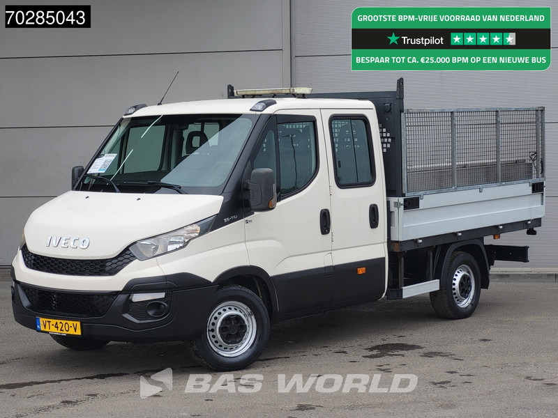 Iveco Daily 35S11 Open Laadbak met Kist Dubbel Cabine 3,5t Trekhaak Airco Pickup Pritsche Open Box Airco Trekhaak - Carrinha de caixa aberta: foto 1 Iveco Daily 35S11 Open Laadbak met Kist Dubbel Cabine 3,5t Trekhaak Airco Pickup Pritsche Open Box Airco Trekhaak - Carrinha de caixa aberta: foto 1