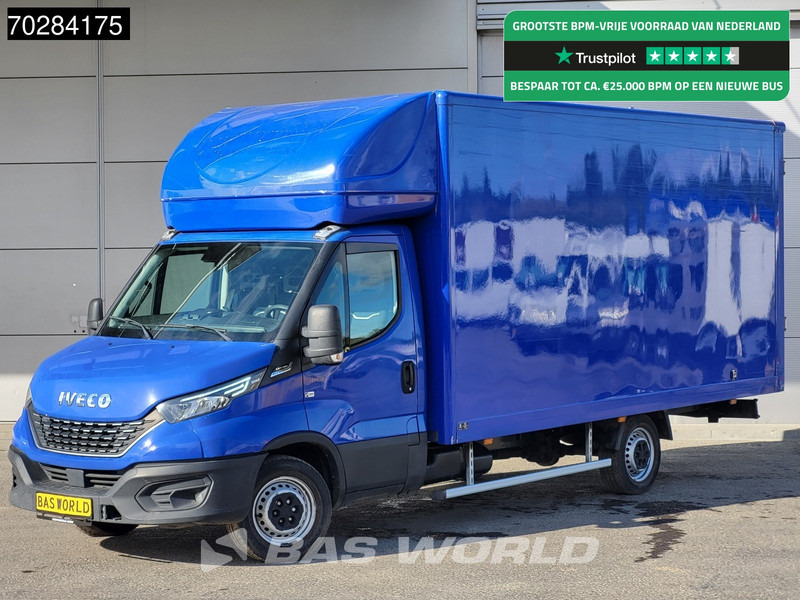 Carrinha de contentor Iveco Daily 35S14 Automaat Bakwagen Achterdeuren 488cm lang! Airco Cruise Euro6 Meubelbak Koffer 23m3 Airco Cruise control: foto 1