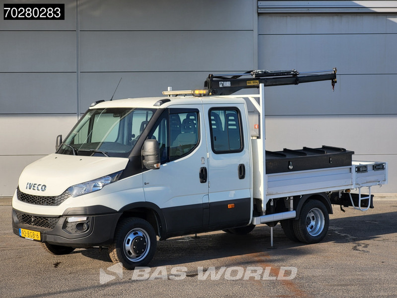 Iveco Daily 50C17 3,0L Automaat HIAB 017T-2 DC Open laadbak Kraan Dubbellucht Airco Euro6 Pickup Crane Kraanwagen Pritsche Airco Dubbel cabi - Carrinha de caixa aberta: foto 2 Iveco Daily 50C17 3,0L Automaat HIAB 017T-2 DC Open laadbak Kraan Dubbellucht Airco Euro6 Pickup Crane Kraanwagen Pritsche Airco Dubbel cabi - Carrinha de caixa aberta: foto 2