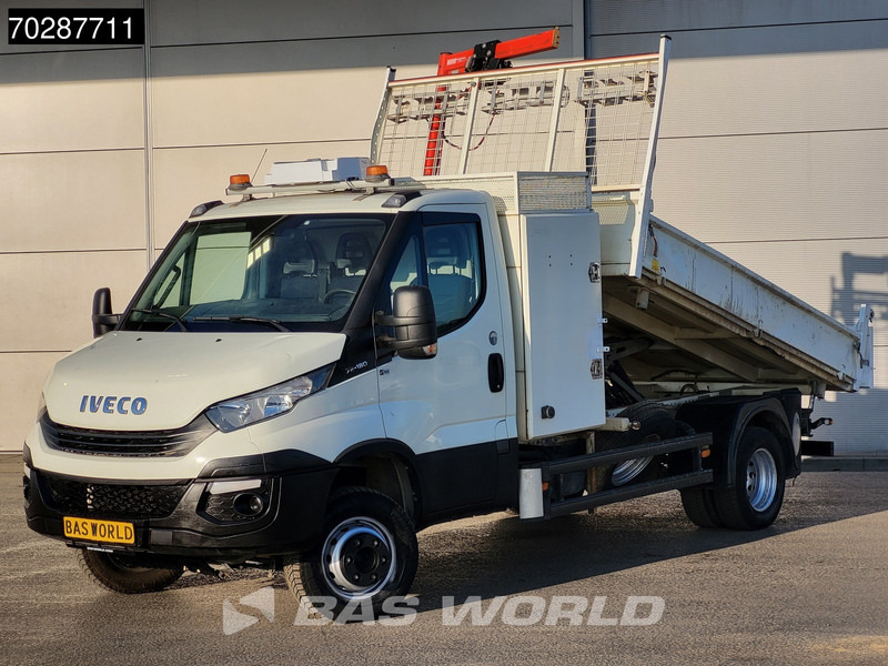 Iveco Daily 70C18 3.0L Driezijdige Kipper 500KG Kraan Kraanwagen Open Laadbak 3,5t Trekhaak Airco Cruise Euro6 Kraan Crane Kranwagen Kipper - Carrinha basculante: foto 2 Iveco Daily 70C18 3.0L Driezijdige Kipper 500KG Kraan Kraanwagen Open Laadbak 3,5t Trekhaak Airco Cruise Euro6 Kraan Crane Kranwagen Kipper - Carrinha basculante: foto 2